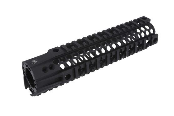 The Spikes Tactical free float quad rail handguard BAR2 features QD sling swivel slots